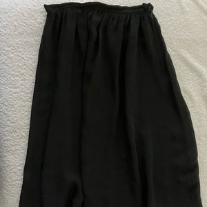 Adrienne Vittadini black silk skirt